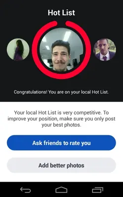 Hot or Not android App screenshot 3