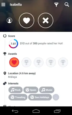 Hot or Not android App screenshot 4